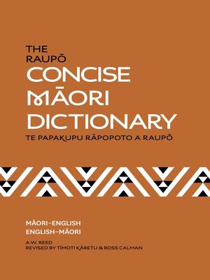 cover image of The Raupo Concise Maori Dictionary